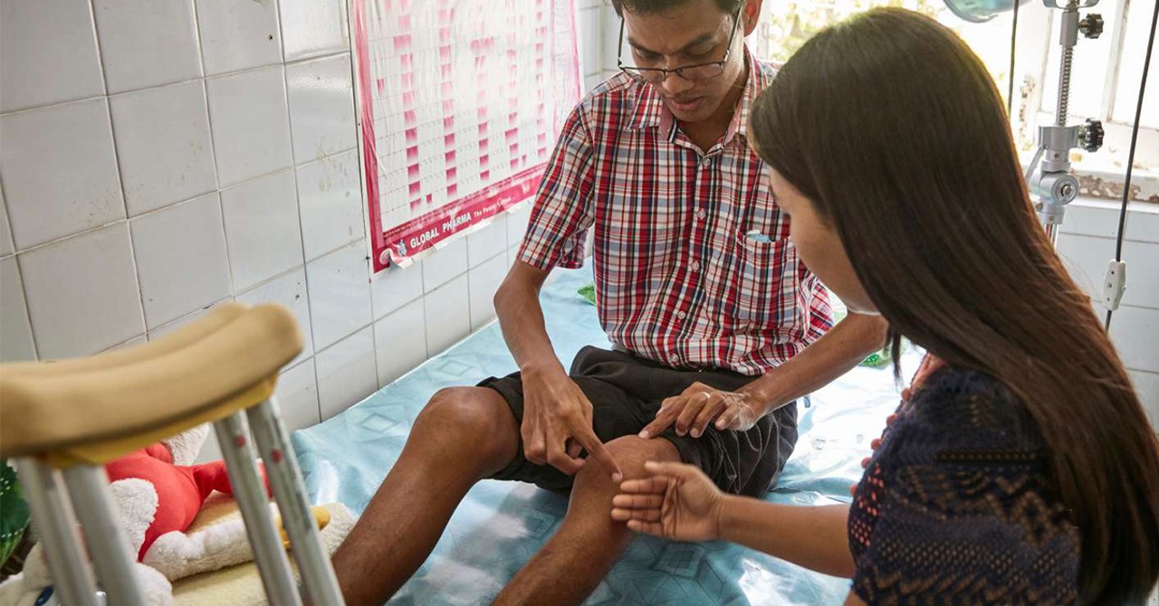 Myo Aung žije v Maynmaru a má hemofilii A s inhibitory.